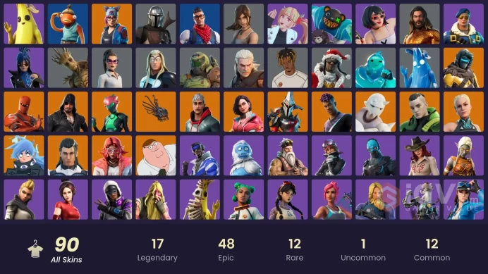 | PC/XBOX | 90 SKINS | The Ageless | Mandalorian | Snap | Fade | Eternal Knight | Singularity | Rox | Vendetta | Sentinel | 950 VBUCKS | FpHfs |