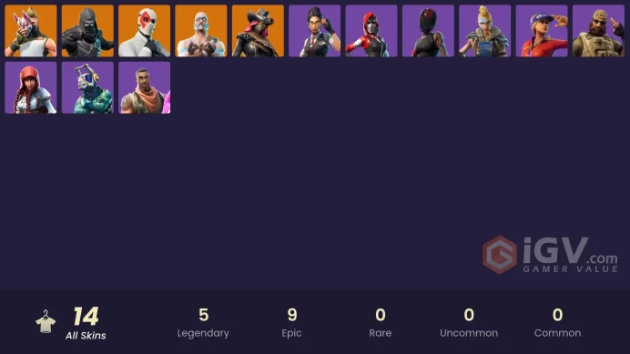 | PC/PSN/XBOX | 14 SKINS | Ragnarok | Drift | Enforcer | Calamity | Wild Card | Giddy-up | Redline | Sledgehammer | Rook | 700 VBUCKS | Fr6Mb |