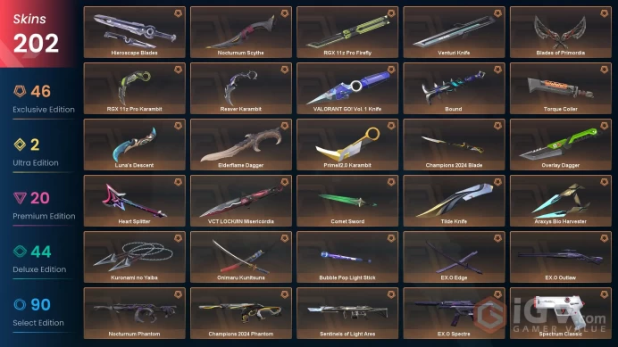 AP/MYS 176215 Spent VP Champions 2024 Bundle VCT LOCK//IN Misericordia Prime//2.0 Karambit VCT25 x AG Classic Ruination Phantom Primordium Vanda