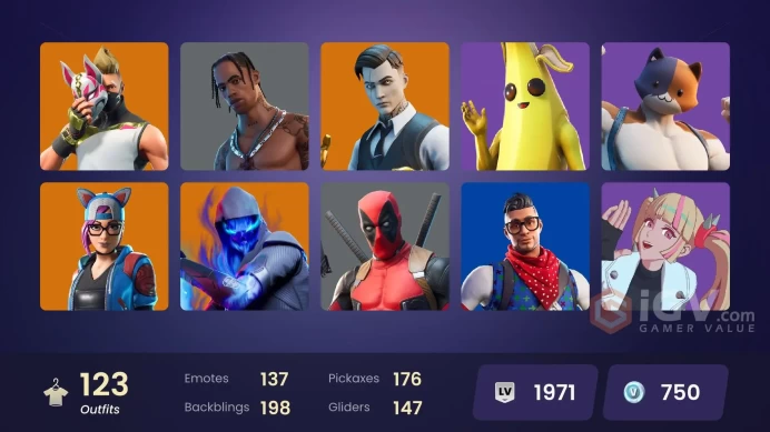 Travis Scott, Take the Elf, Laugh It Up, Midas Gold, Drift (Stage 5) | 107 Skins [ Full Access ] Psn, Xbox, PC, Nintendo
