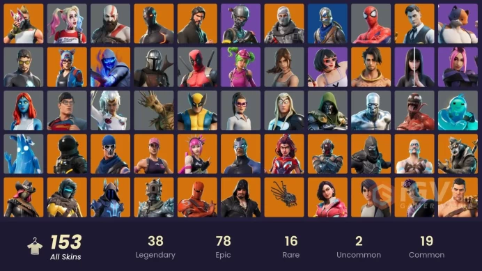 [PC/XBOX] 154 skins | OG STW | The Reaper | Blue Squire | Royale Knight | Elite Agent | Leviathan Axe | Y414