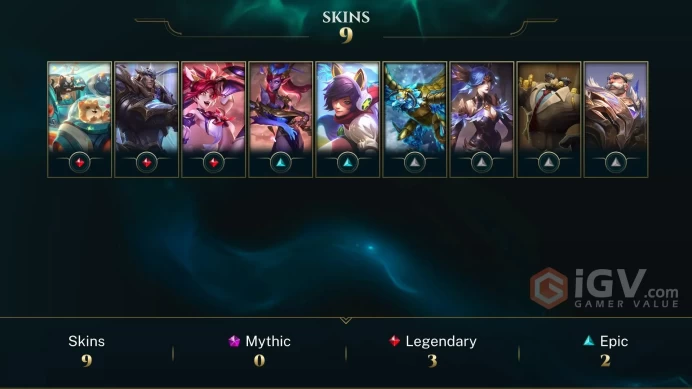 EUW  Platinum IV (49 LP) // ✨ +55 Champion / 13881 BE / +9 Skins / 47 Level / Full Access /  Click for Full Details