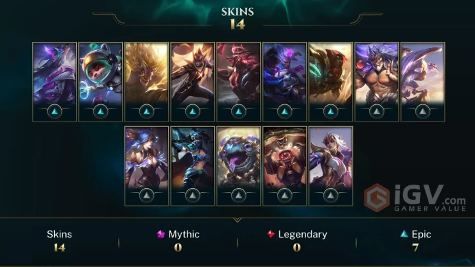 EUW  Silver IV (-5 LP) // ✨ +84 Champion / 10977 BE / +14 Skins / 61 Level / Full Access /  Click for Full Details
