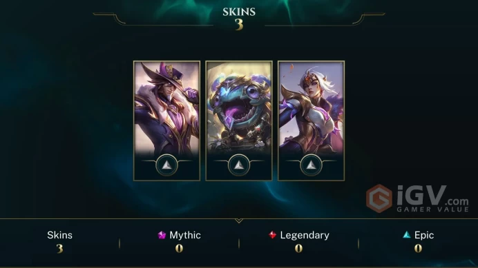 EUW Unranked // ✨ +58 Champion / 10271 BE / +4 Skins / 52 Level / Full Access / Click for Full Details