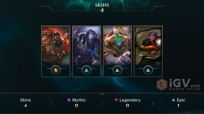 EUNE  Unranked // ✨ +33 Champion / 1000 BE / +4 Skins / 43 Level / Full Access /  Click for Full Details