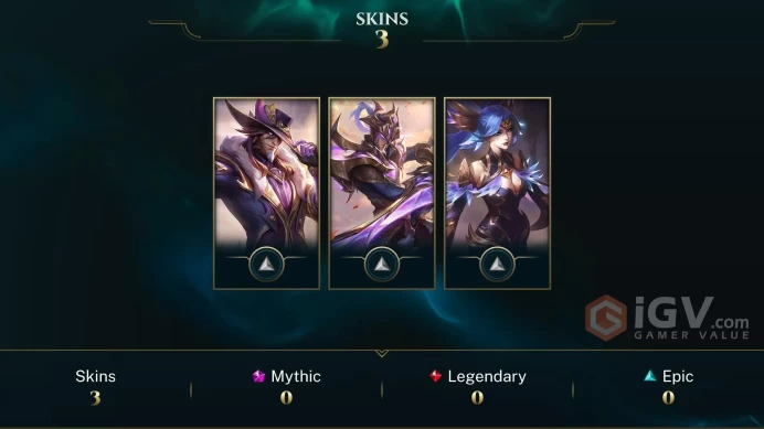 EUW Unranked // ✨ +45 Champion / 500 BE / +3 Skins / 47 Level / Full Access / Click for Full Details