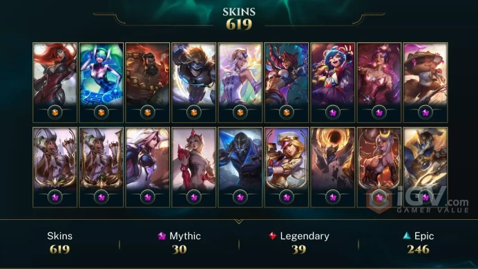 EUW / BRONZE 2(60LP) - 172 Champ - 619 Perfect Skins(6 Ultimate, 30 Mythic, 39 Legendary, 246 Epic) - 5.7K BE - S2 ACC - FULL ACCES -CHEAP