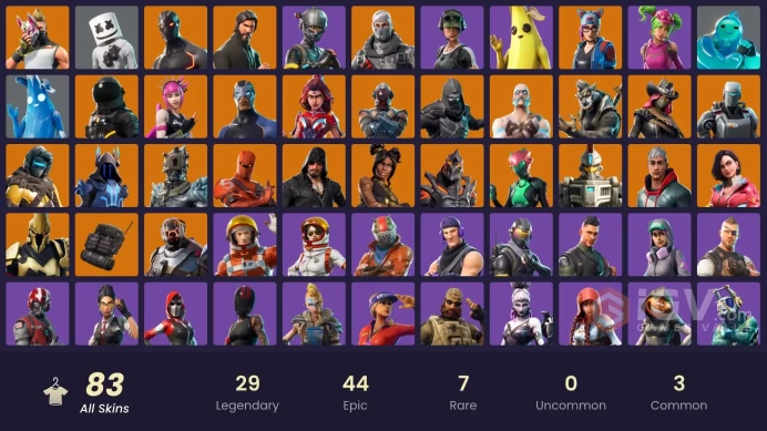 83 skins | The Reaper | Elite Agent | Take The L | Omega | Havoc | Trailblazer | Sub Commander | Rogue Agent | Valor | Sentinel | Ruin