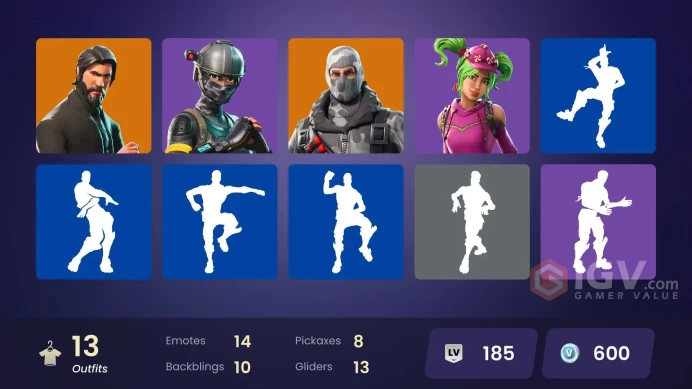 13 skins | The Reaper | Elite Agent | Take The L | Havoc | Ride The Pony | Snowflake | Sub Commander | Rogue Agent | Dark Voyager | Carbide