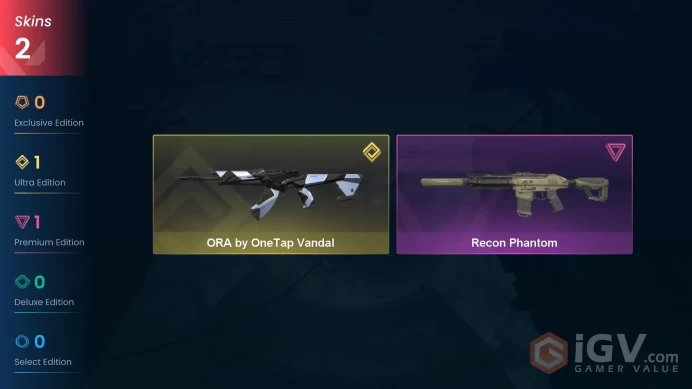 Na-Usa-Can | Recon Phantom | ORA by OneTap Vandal | 2 Skins | Level 20 | Full Access