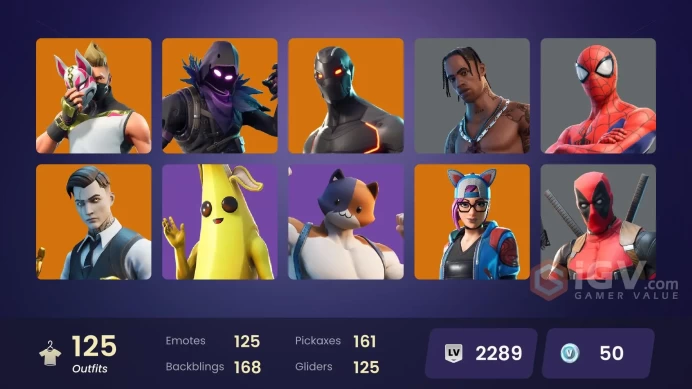 [PC/PSN/XBOX/Nintendo]  125 skins F/A :  Travis Scott | Gold Brutus | Gold Midas | Ragnarok | Vendetta | Zenith | Rox | Fade | Carbide | Enforce