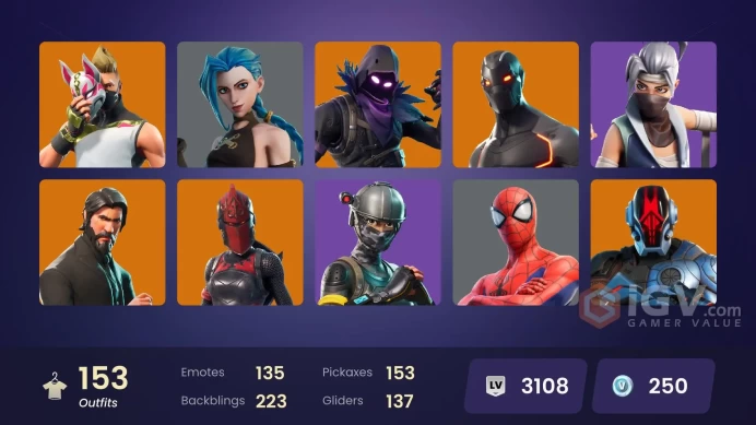 [PC/PSN/XBOX/Nintendo]  153 skins F/A :  Leviathan Axe | Take The L | The Reaper | Elite Agent | Tart Tycoon | Blitz | Rogue Agent | Arcane Jinx