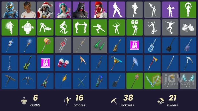 6 skins [All Platforms] UNSC Spartan | Santa Dogg | Slayer Juice WRLD | Yulejacket | Katalina | Felina | 400 VB | Instant Delivery
