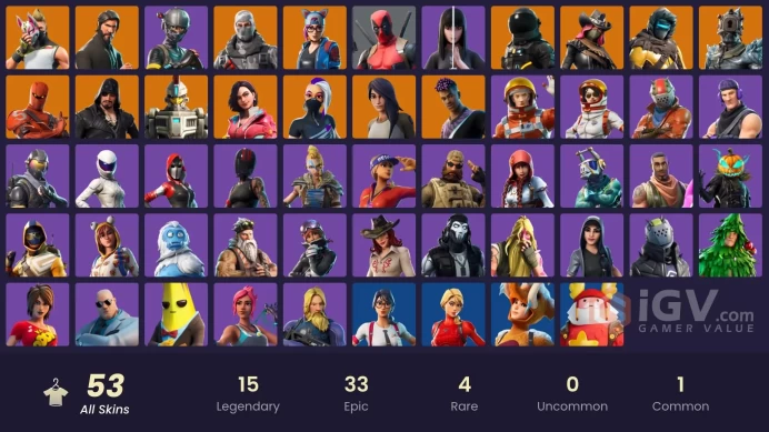 53 skins | The Reaper | Elite Agent | Take The L | Tidy | Havoc | Mako | Clutch | Sub Commander | Rogue Agent | Grind | Fade | Sentinel | Lynx