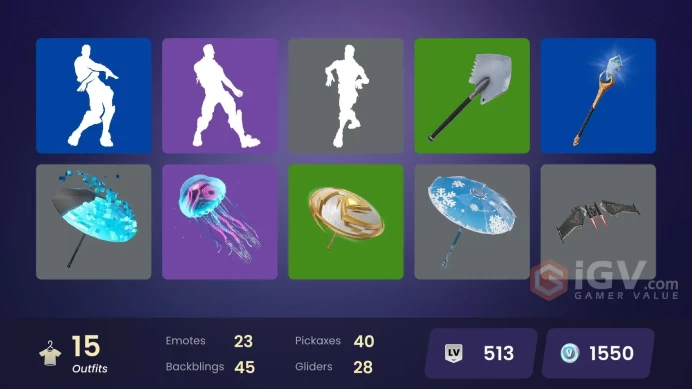 15 skins | Snowflake | Carbide | Sub-Zero (MK3) | Felina | Valentina | Battlehawk | Brite Gunner | Keisha Cross | Teknique | Outlaw Midas