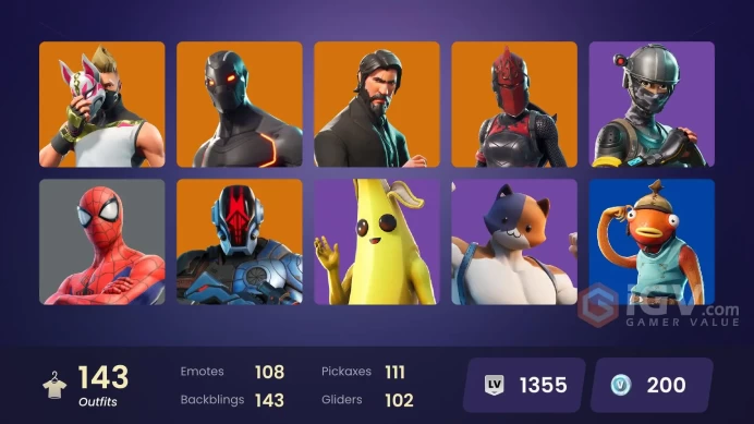 142 skins | The Reaper | Elite Agent | Take The L | Reaper | Ride The Pony | WORLD CUP | Omega (stage 5) | Rogue Agent | Vendetta