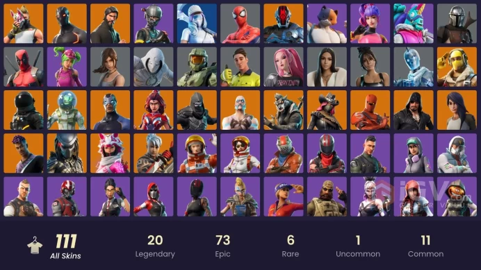 111 skins | The Reaper | Elite Agent | Take The L | Omega | Master Chief (Matte Black) | Gear Specialist Maya | Blackheart | Raptor | Enforcer