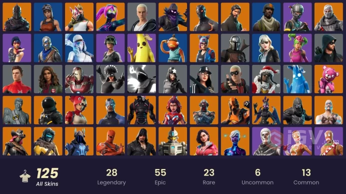 FA - [PC/PSN/XBOX] 124 skins | Renegade Raider | Aerial Assault Trooper | Black Knight | Sparkle Specialist | The Reaper | Blue Squire | Mako