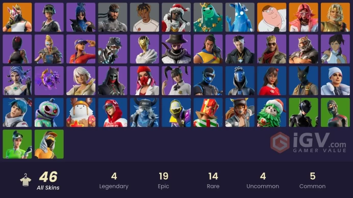 46 skins [All Platforms] Orange Justice | Drift | Trailblazer | Peter Griffin | Lina Scorch | Fixer | 100 VB | Instant Delivery