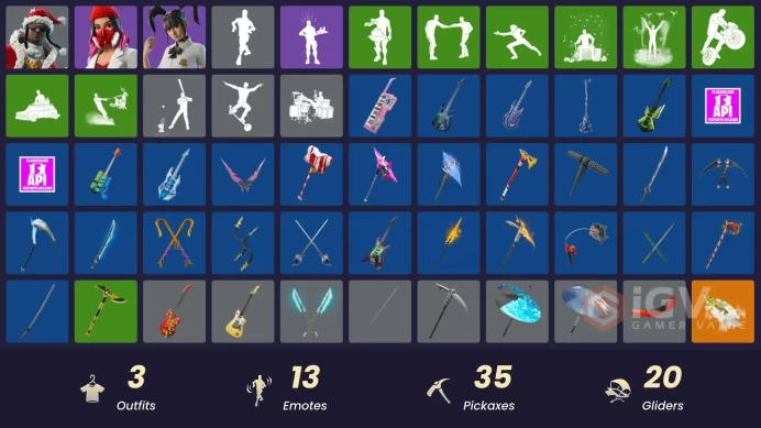 3 skins [All Platforms] Santa Dogg | Yuki Yubari | Yulejacket | Twin Blasters | Shattered Halo Ring | 50 VB | Instant Delivery
