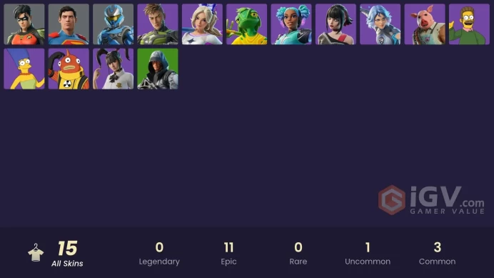 15 skins [All Platforms] UNSC Spartan | Robin | Superman | Marge Simpson | Morgan Myst | Lightrider | 0 VB | Instant Delivery