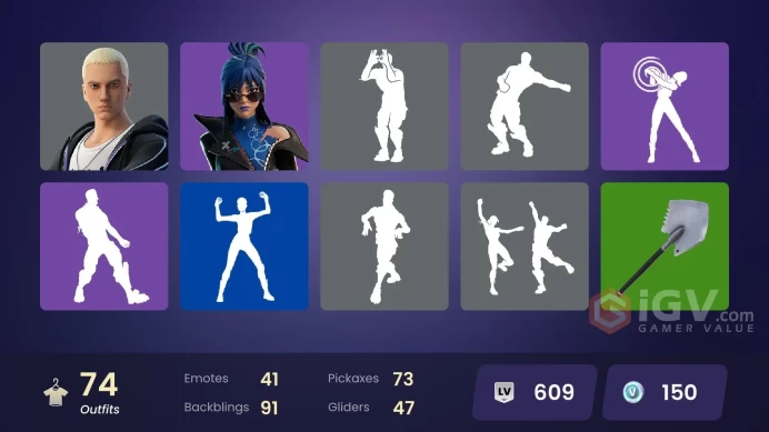 Fortnite Account [PC] 74 skins | Omegarok | Joltara | Spectra Knight | Valeria | Peter Griffin | Poseidon | Luke Skywalker | War Machine | Peelv
