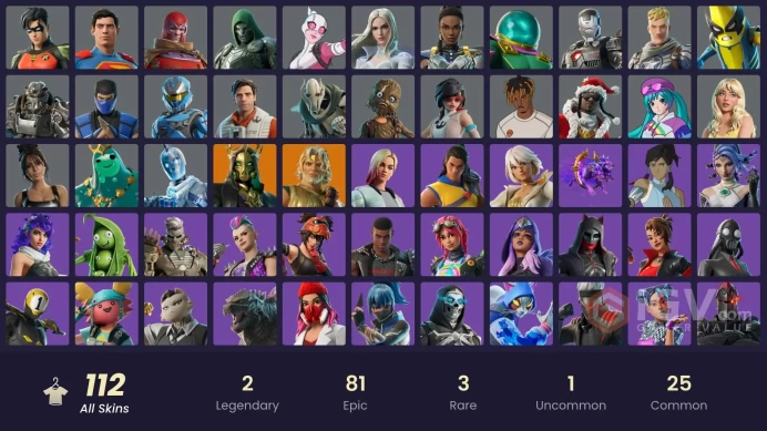 112 skins [All Platforms] Lina Scorch | Hades | Zeus | Poseidon | General Grievous | Apprentice Evie | 800 VB | Instant Delivery