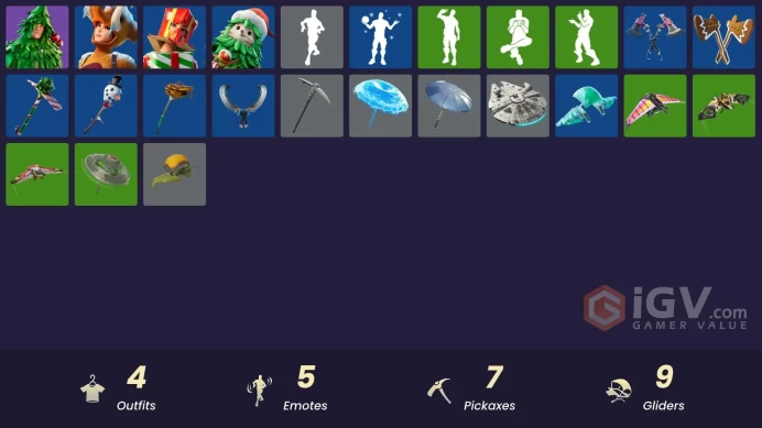4 skins [All Platforms] Lt. Evergreen | Wooly Warrior | Winterfest Bushranger | Holiday Boxy | The Sith | 0 VB | Instant Delivery