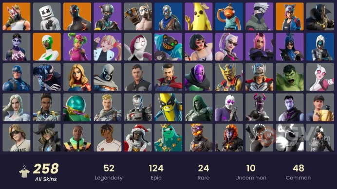257 skins [All Platforms] OG STW | Royale Knight | Blue Squire | Elite Agent | Take The L | Mako | Reaper | 0 VB | Instant Delivery