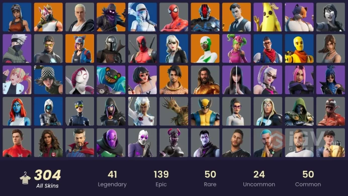 304 skins [All Platforms] Leviathan Axe | Lara Croft | Reaper | Monarch | Backlash | Orange Justice | 100 VB | Instant Delivery