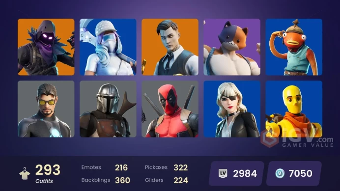 282 skins [All Platforms] Lara Croft | Spider-Gwen | Meowscles | Geralt of Rivia | Peter Griffin | 7050 VB | Instant Delivery