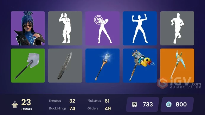 23 skins [All Platforms] Peter Griffin | Subzero Cryptic | Valeria | Omegarok | Spectra Knight | Polar Peely | 800 VB | Instant Delivery