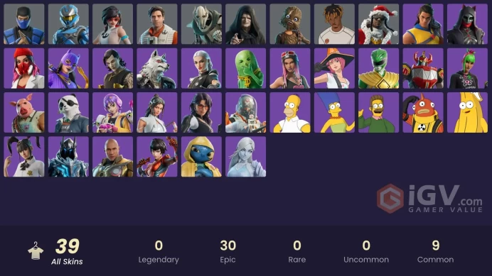 34 skins [All Platforms] General Grievous | Poe Dameron | Wookiee Team Leader | Apprentice Evie | 1500 VB | Instant Delivery
