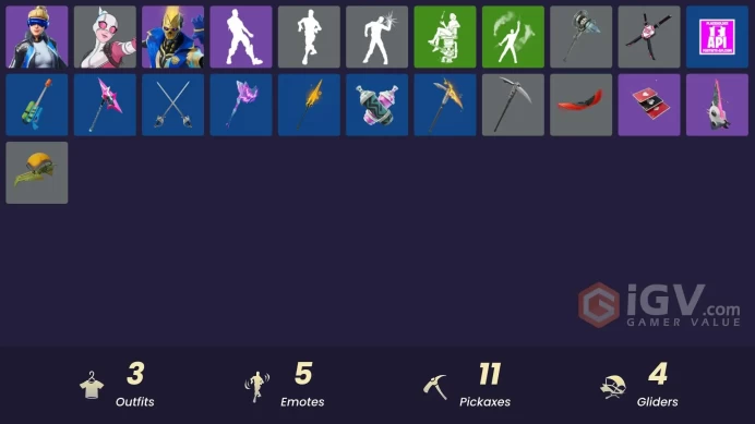 3 skins [All Platforms] Neo Versa | Gwenpool | Renzo the Champion | Gwenpool's Katanas | Shattered Halo Ring | 550 VB | Instant Delivery