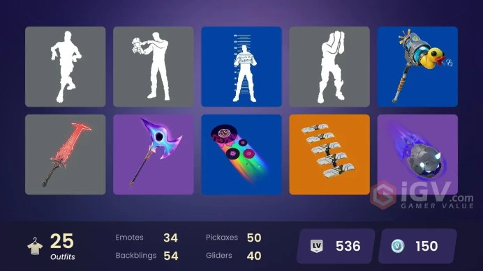 25 skins [All Platforms] Polo Prodigy | Stadium Hero '92 | Geralt of Rivia | The Ageless | Mizuki | 100 VB | Instant Delivery
