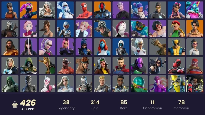 [PC/PSN/XBOX] 426 skins | Lara Croft | Renegade Raider | Reaper Axe | Lina Scorch | Verve| Arcane Vi | Vivi Chroma | 950 VB