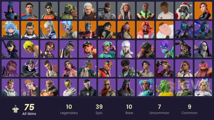 Fortnite Account [PC] 75 skins | Championship Aura | FNCS Renegade | Renzo the Destroyer | Valeria | Kado Thorne | The Ageless | Polarity | Era 