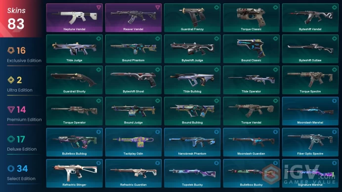 AP/MYS 81575 Spent VP Champions 2025 Bundle Kuronami no Yaiba Evori Dreamwings Vandal Recon Phantom Primordium Vandal Prime//2.0 Phantom Cryosta