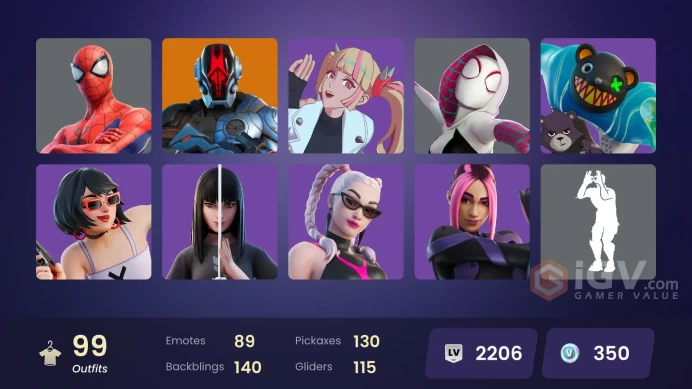 Fortnite Account [PC] 99 skins | Renzo the Destroyer | The Foundation | Torin | Kado Thorne | The Ageless | Ronin | Era | Malik | The Imagined |