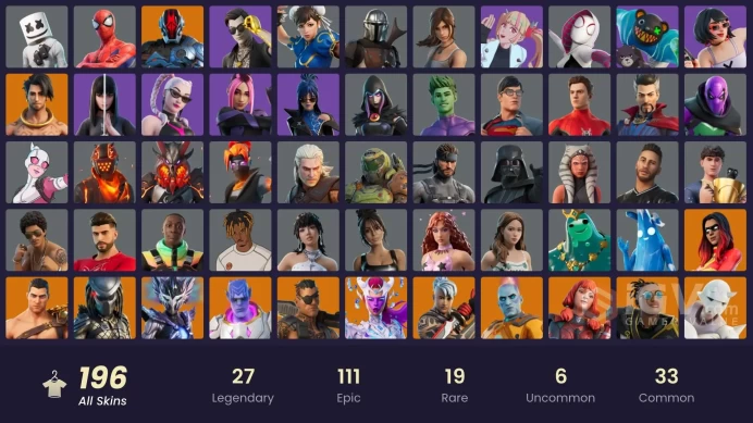 Fortnite Account [PC] 196 skins | Raz | The Imagined | Zeus | Paradigm (Reality-659) | Renzo the Destroyer | The Foundation | The Ageless | Roni