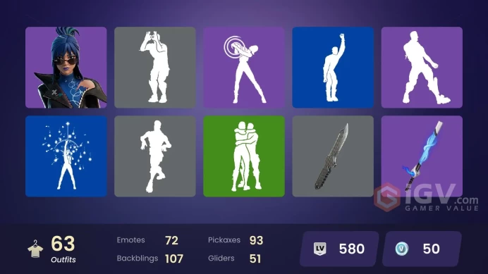 Fortnite Account [PC] 63 skins | Valeria | Hades | Peter Griffin | Zeus | Poseidon | Glacial Dummy | Ciri | Solid Snake | Hatsune Miku | Santa D