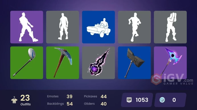 Fortnite Account [PC] 23 skins | Clone Trooper | Polar Peely | Ruby Shadows | Chappell Roan | The Bride | Danica | Gale | Trailblazer Tai | Sole