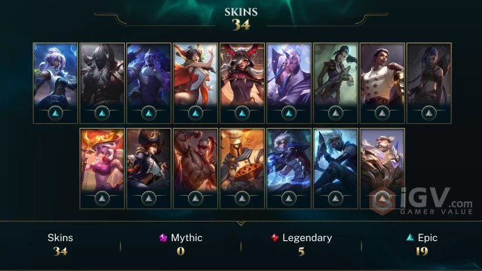 | LAN | 35 SKINS | GOLD 3 | 77 CHAMPIONS | 169 LEVEL | INSTANT DELIVERY | FULL ACCESS | FsyLA |