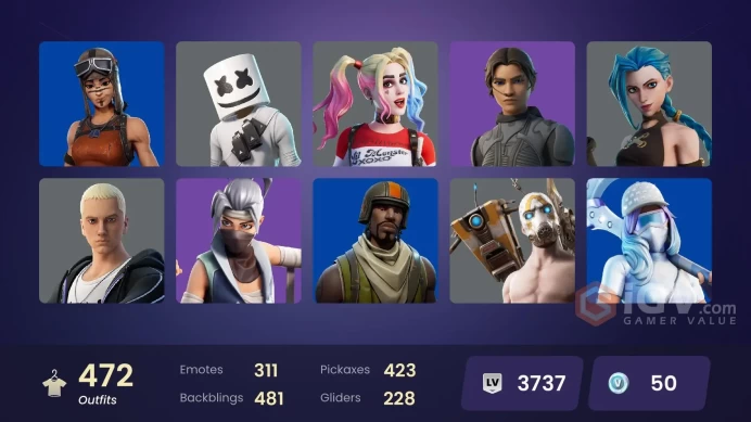 [PC/XBOX/NIN] 472 skins | Polo Prodigy | Aerial Assault Trooper | Naruto Uzumaki | Cloud Striker | Subzero Cryptic | Sultura | Andromeda | 