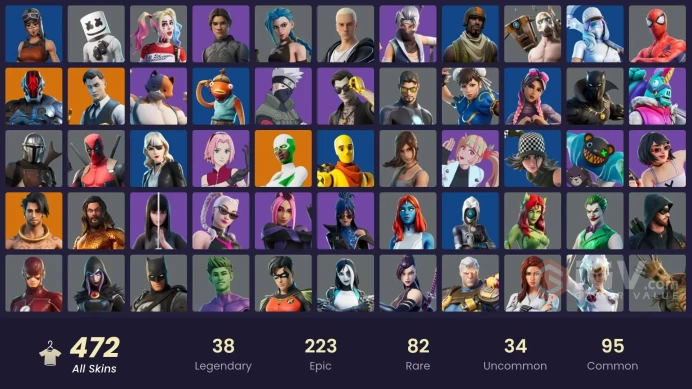 [PC/XBOX/NIN] 472 skins | Polo Prodigy | Aerial Assault Trooper | Naruto Uzumaki | Cloud Striker | Subzero Cryptic | Sultura | Andromeda | 
