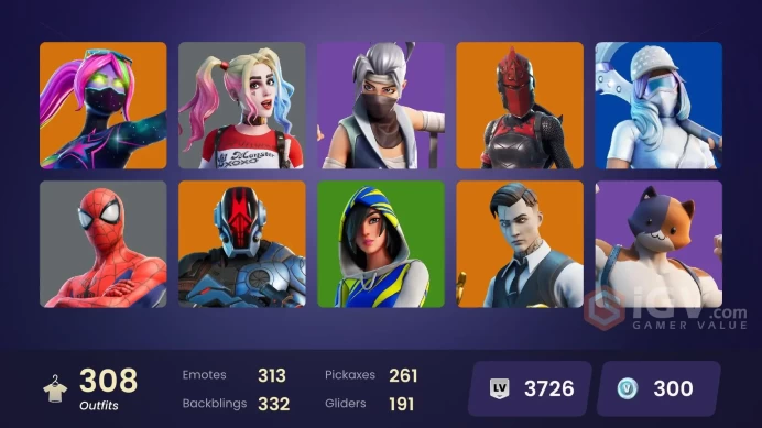 [PC/PSN/NIN] 308 skins | Polo Prodigy | Dummy Supreme | Keri Commander | FNCS 3:1 Champion | Unchained Ramirez | Elite Zadie | Polo Prodigy 
