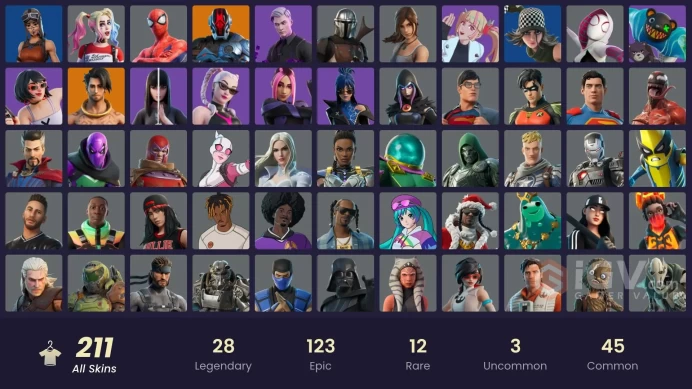 [PC/XBOX] 212 skins | Renegade Raider | Xander | Explorer Emilie | Rainbow Racer | 3500 VB | Y427