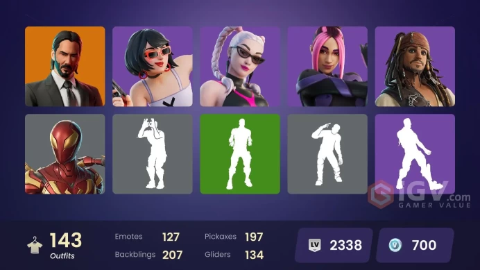 12750[PC/XBOX]Blue Striker|John Wick|Lina Scorch|Hades|Paradigm (Reality-659)|The Origin|Zeus|Malik|The Imagined|Snap