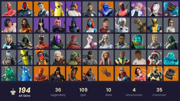 (PC PSN XBOX) 194 skins | Era | Paradigm (Reality-659) | Fade | Kymera | Ronin | Valeria | Catalyst | Snap | Ultima Knight | The Cube Queen | Sp