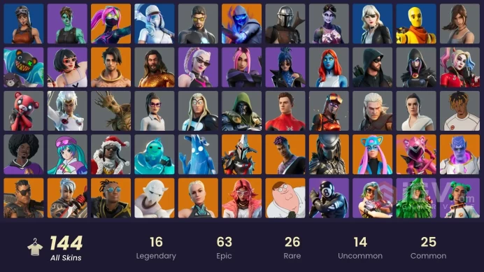PC/PSN/Xbox/Nintendo 144 skins Leviathan Axe | Lara Croft | Renegade Raider | Kymera | Malik | Paradigm (Reality-659) | Fusion | Fade | Ronin | 